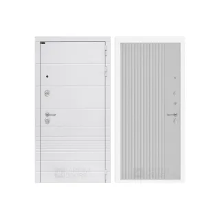 Входная дверь Трендо 29 - Белый рельеф софт