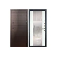 Входная металлическая дверь Лекс Легион Стиль с Зеркалом Ясень белый (панель №61)