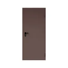 Дверь противопожарная металлическая сплошная однопольная угловая коробка ДПР-Олимп-01/90К, Правая, RAL 8017