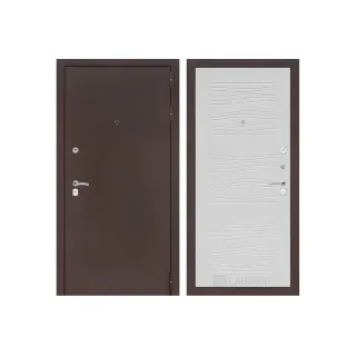 Входная дверь Labirint CLASSIC антик медный 06 - Белое дерево