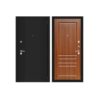 Входная дверь Labirint CLASSIC шагрень черная 03 - Орех бренди