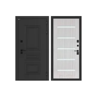 Входная дверь Аляска Лайт 01 - Сандал белый, стекло белое